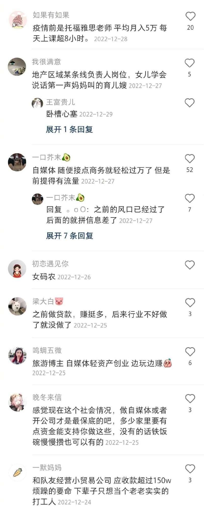 有网友截图了月薪1万的工作，分享给大家